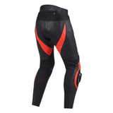 Kawasaki Men’s Red Black Leather Motorcycle Racing Pants image 1
