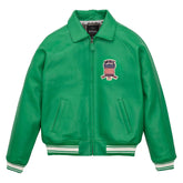 Avirex Classic Green Leather Bomber Jacket image 0