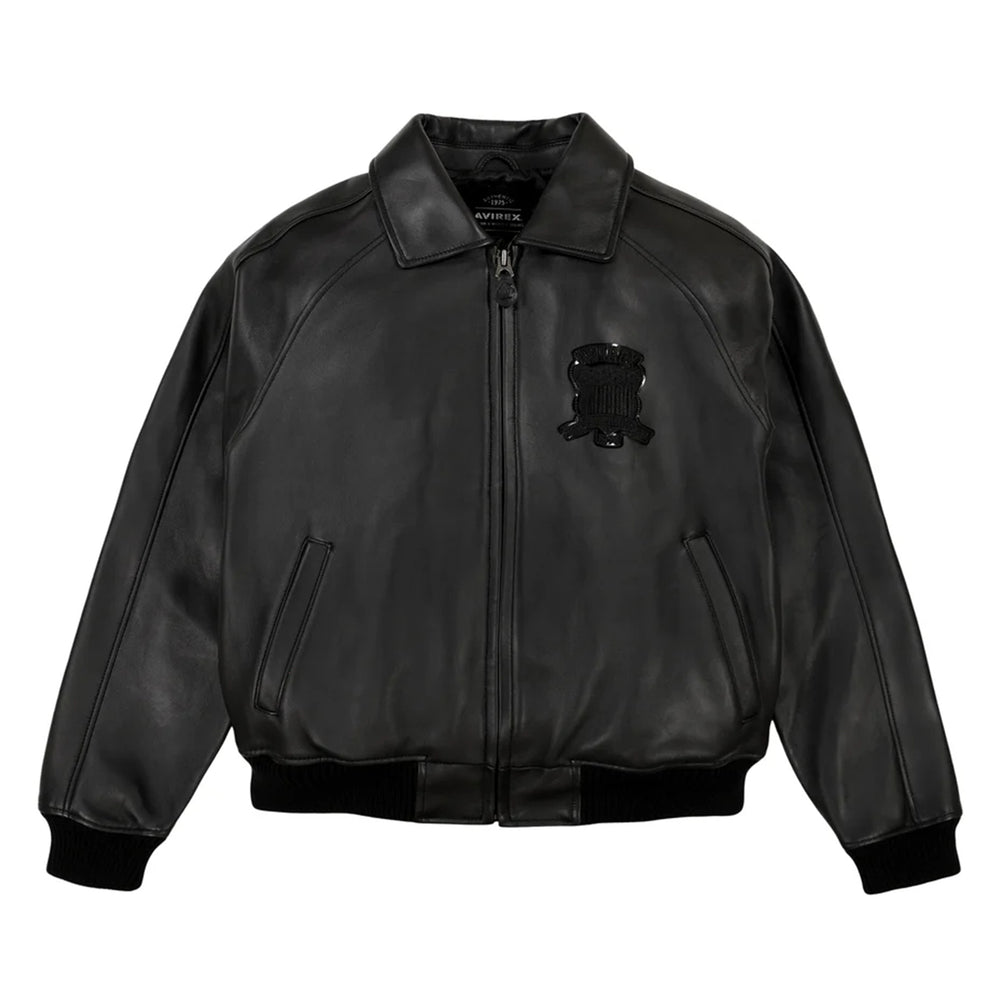 Avirex Iconic Black American Flight Leather Jacket image 0