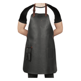 Handmade Top-Grain Leather Workshop Apron for BBQ & Woodworking image 1