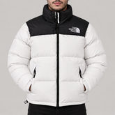 The North Face Nuptse 700 Puffer Jacket | White Black 1996 Retro Down Coat | Unisex Winter Streetwear | Warm Snow Jacket | Gift for Him / Her image 0