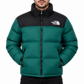 The North Face Nuptse 700 Puffer Jacket | Green and Black 1996 Retro Down Coat | Unisex Winter Streetwear | Warm Snow Jacket | Gift for Him / Her image 0