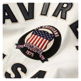 Avirex Iconic White Leather Bomber Jacket image 2