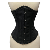 Custom-Made Heavy Duty Underbust Steel Boned Corset Black Waist Training Shapewear image 0