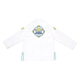 Kids BJJ Gi A&P Batch 73 SpongeBob White Pearl Weave Jiu Jitsu Kimono