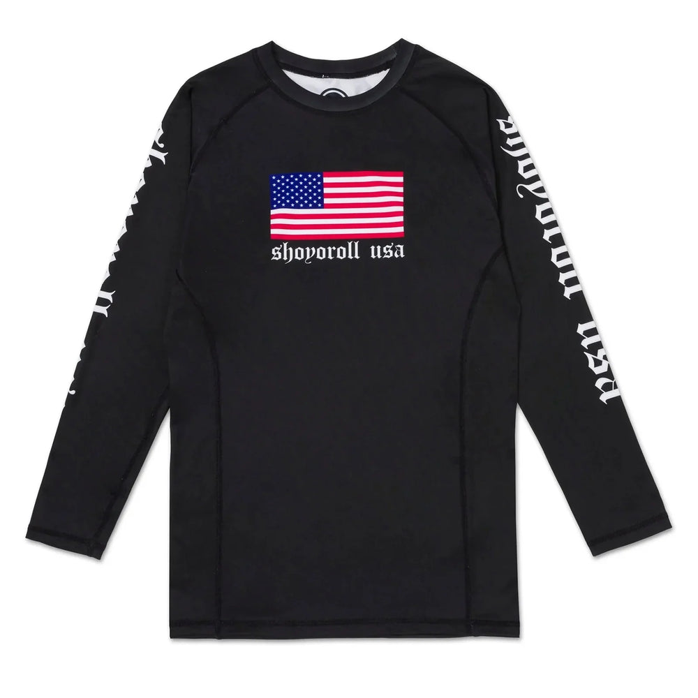 BJJ NoGI Shoyoroll Batch 151 LS 24 Americana Training Ranked Rash Guard