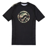 BJJ No GI Shoyoroll Training Rash Guard SS (BF20) Black Camo