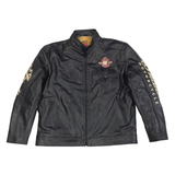 Indian Motorcycle Men’s Black 1901 V2 Leather Biker Jacket image 1