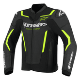 Alpinestars GP Force V2 Black Green Leather Motorcycle Jacket – CE Armor image 0