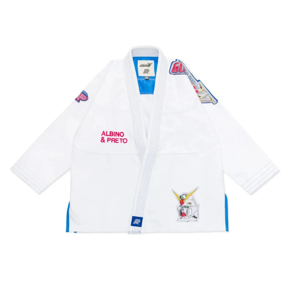 A&P x Wing Gundam White BJJ Gi 1
