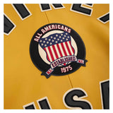 Avirex Iconic Bomber Yellow Leather Jacket image 3
