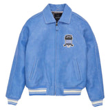 Avirex Iconic Denim Blue Leather Bomber Jacket image 0