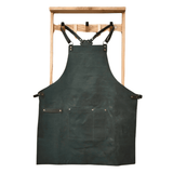 Handmade Vegetable-Tanned Leather Crossback Apron for Chef &amp; BBQ image 2