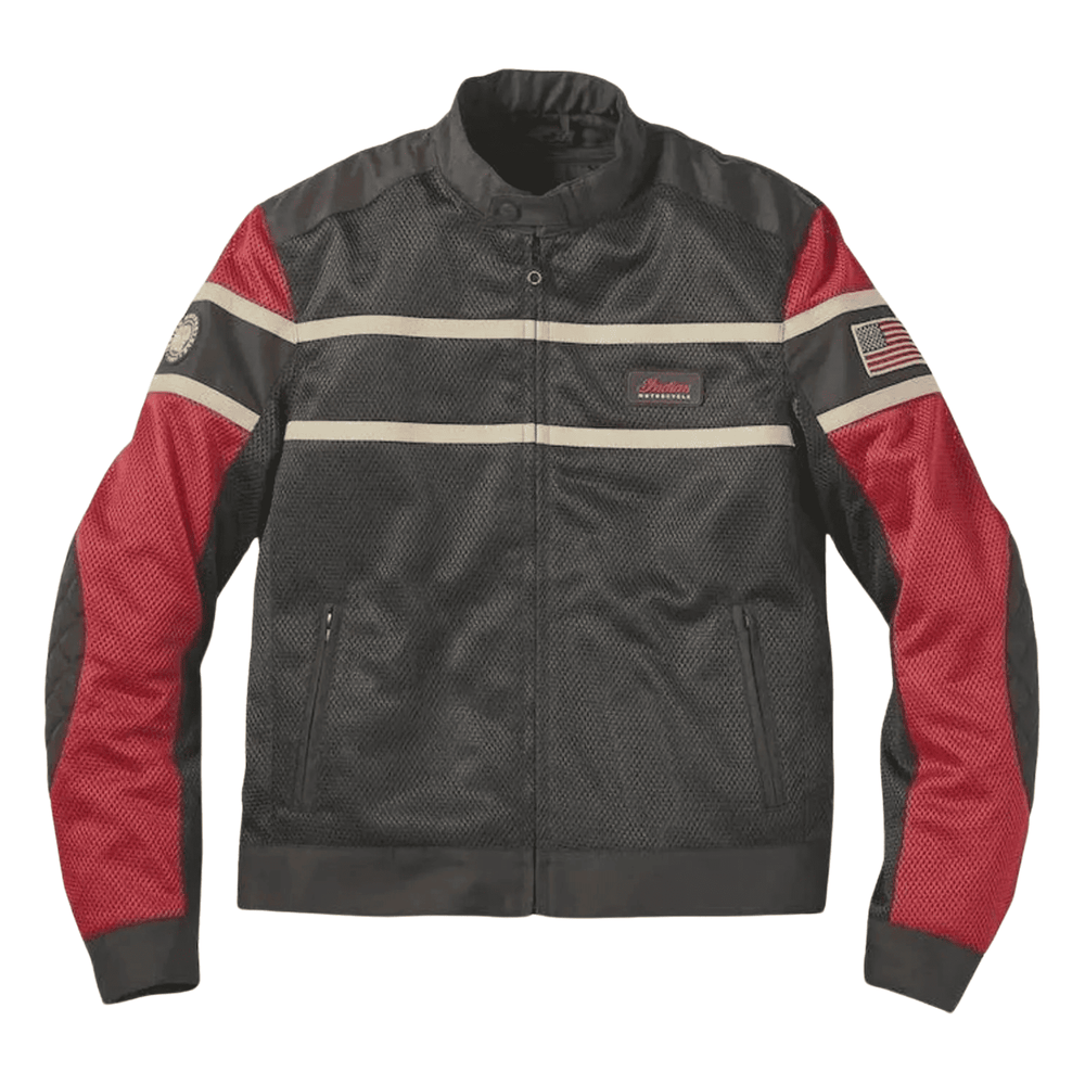 Indian Motorcycle Arlington Black Mesh Riding Jacket image 0