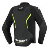 Alpinestars GP Force V2 Black Green Leather Motorcycle Jacket – CE Armor image 1
