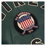 Avirex Iconic Dark Green Leather Bomber Jacket image 3