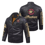 Indian Motorcycle Men’s Black 1901 V2 Leather Biker Jacket image 0