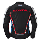 Honda HRC Men’s Black Red Racing Motorcycle Jacket image 1