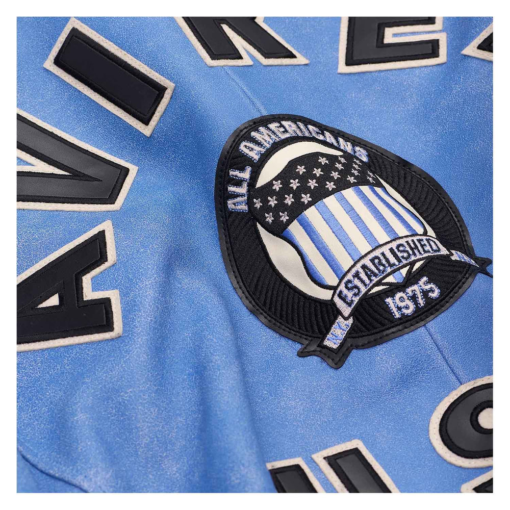 Avirex Iconic Denim Blue Leather Bomber Jacket image 2