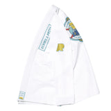 Kids BJJ Gi A&P Batch 73 SpongeBob White Pearl Weave Jiu Jitsu Kimono