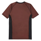 Shoyoroll 2022 Brown Ranked Short Sleeve Rash Guard