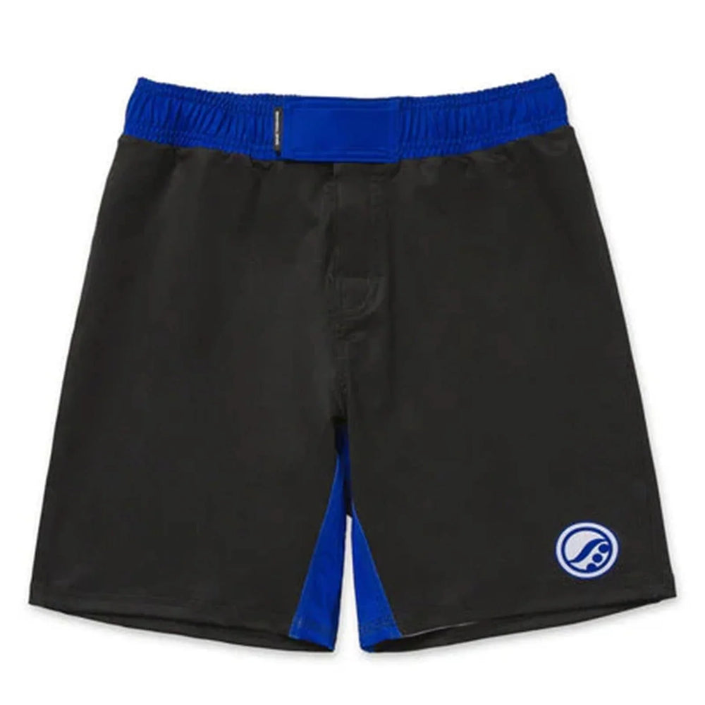 BJJ NoGI Shoyoroll Azure Competitor Training Fitted Shorts Black