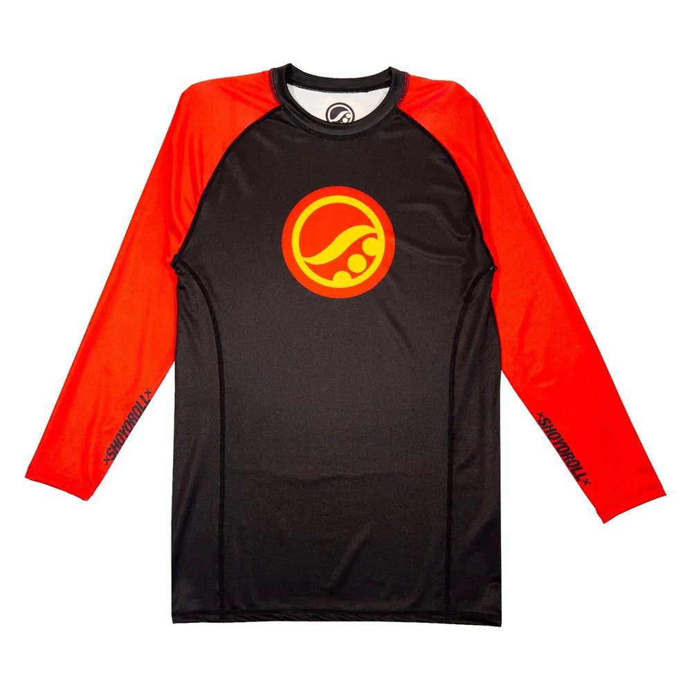 BJJ No GI Shoyoroll Batch 146 BlackSTAR Retro LS Training Rash guard