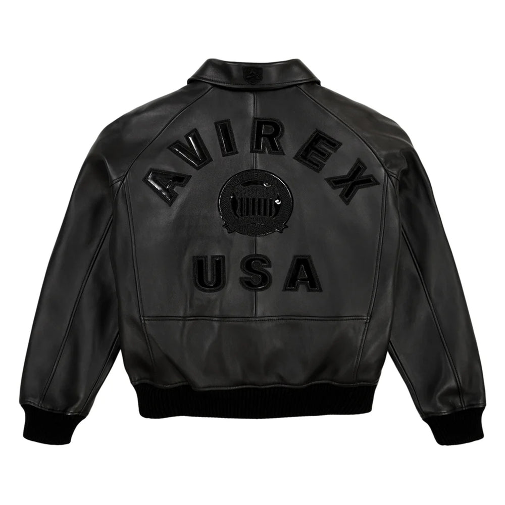 Avirex Iconic Black American Flight Leather Jacket image 1