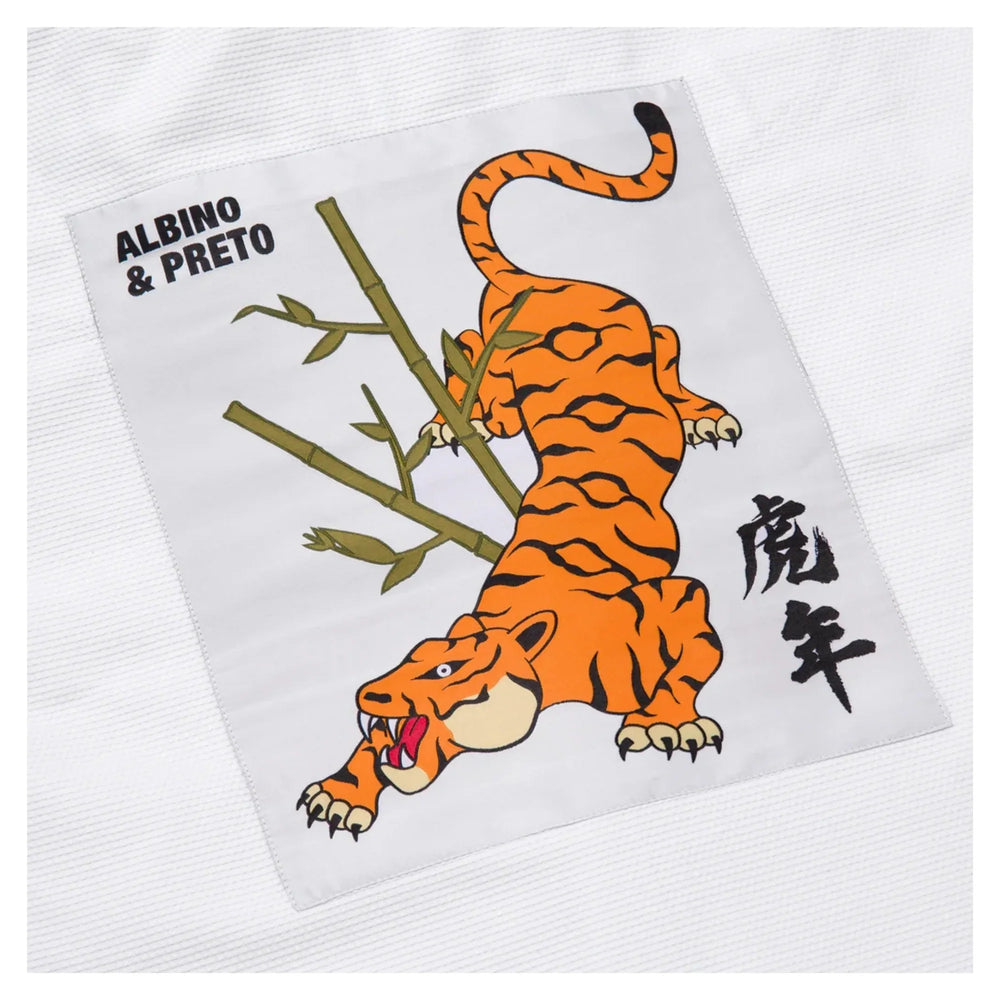 Albino & Preto Batch 110 Year of the Tiger White BJJ Gi product image 10