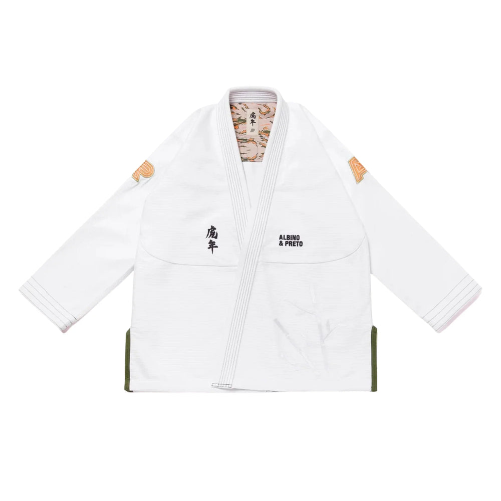 Albino & Preto Batch 110 Year of the Tiger White BJJ Gi product image 2