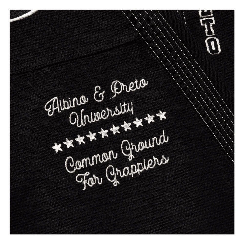 Albino & Preto Batch 102 University Black BJJ Gi 10