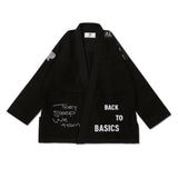 Albino & Preto TSWT BJJ Gi Black front view
