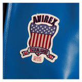 Avirex Dark Blue Leather Bomber Pilot Jacket image 2