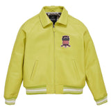Avirex Iconic Lime Green Leather Flight Bomber Jacket image 0