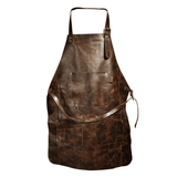Personalized Men's Full-Grain Leather Apron for BBQ, Welding &amp; Work image 3