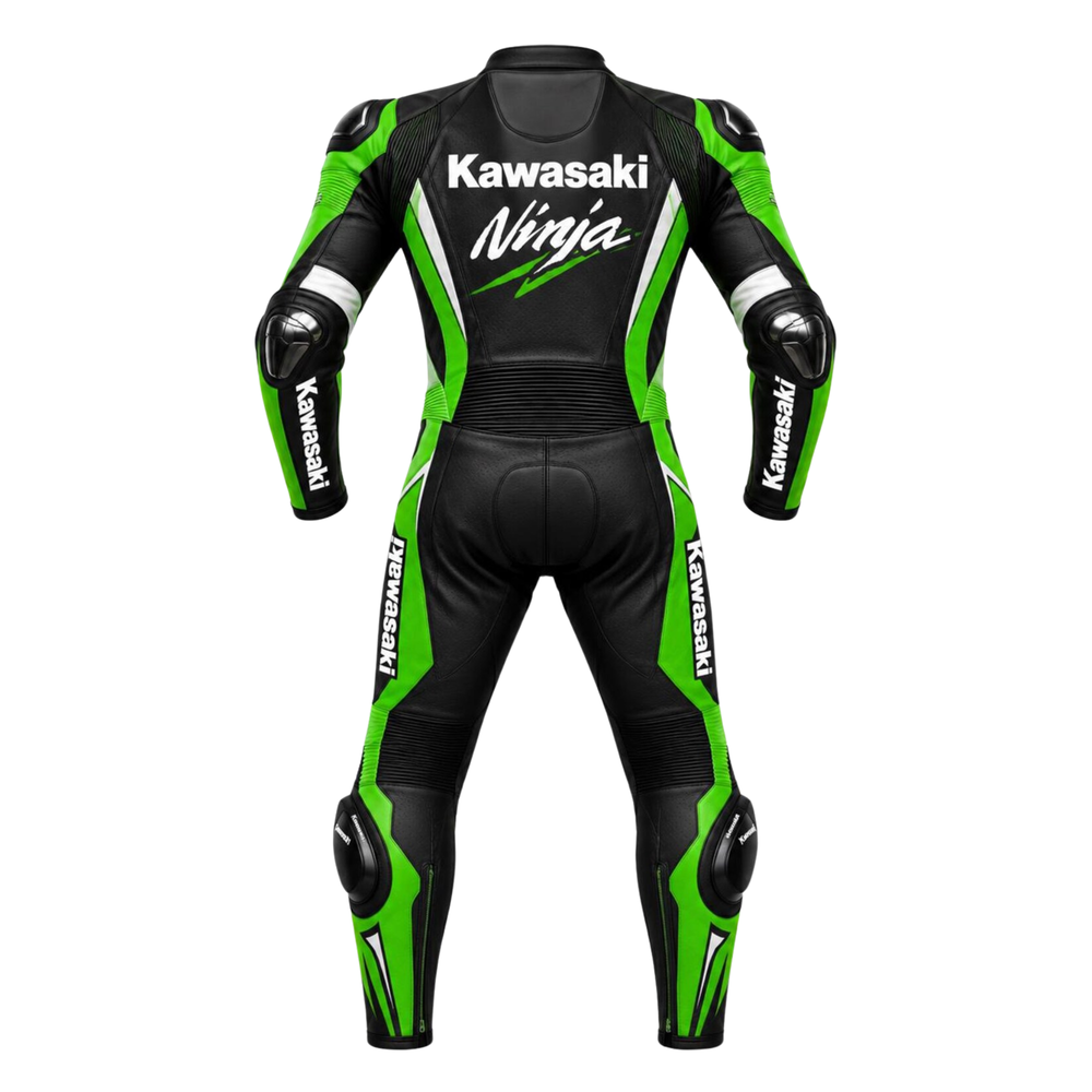 Kawasaki Ninja Leather Motorcycle Racing Suit – Track-Day Gear image 1