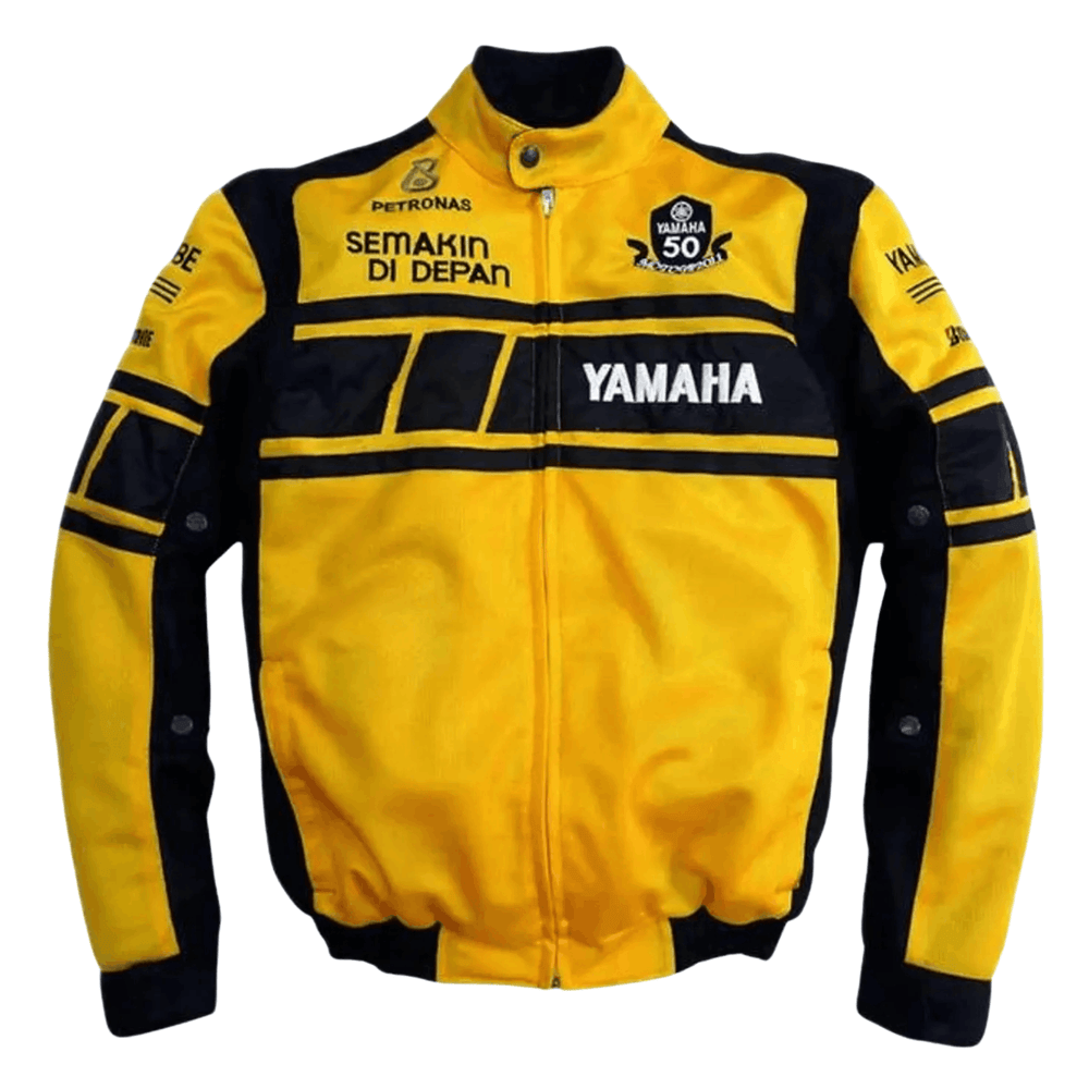 Yamaha Men’s Yellow CE-Certified Mesh Motorcycle Jacket image 0