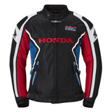 Honda HRC Men’s Black Red Racing Motorcycle Jacket image 0