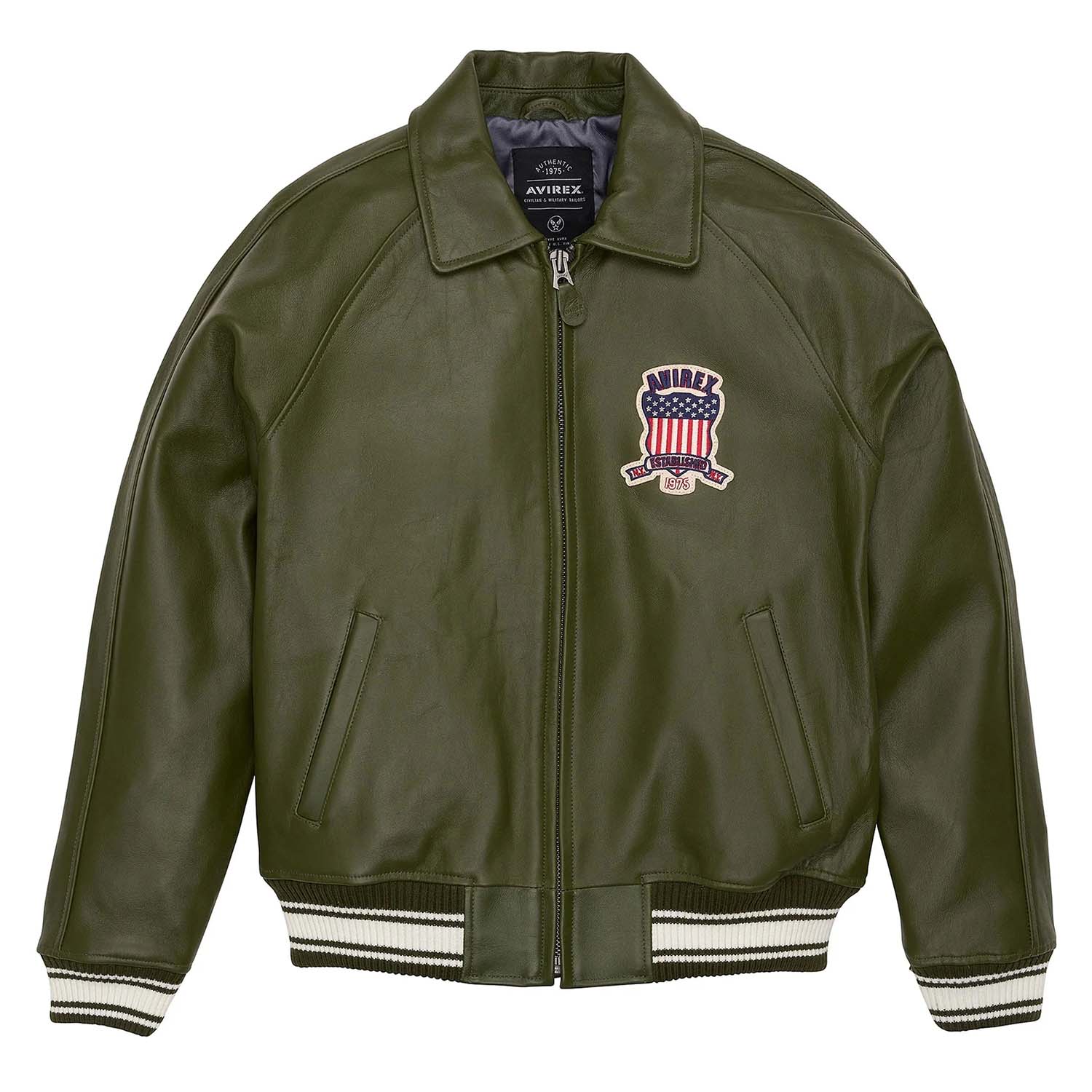 avirex-leather-jacket-olive-green-1 avirex-leather-jacket-olive-green